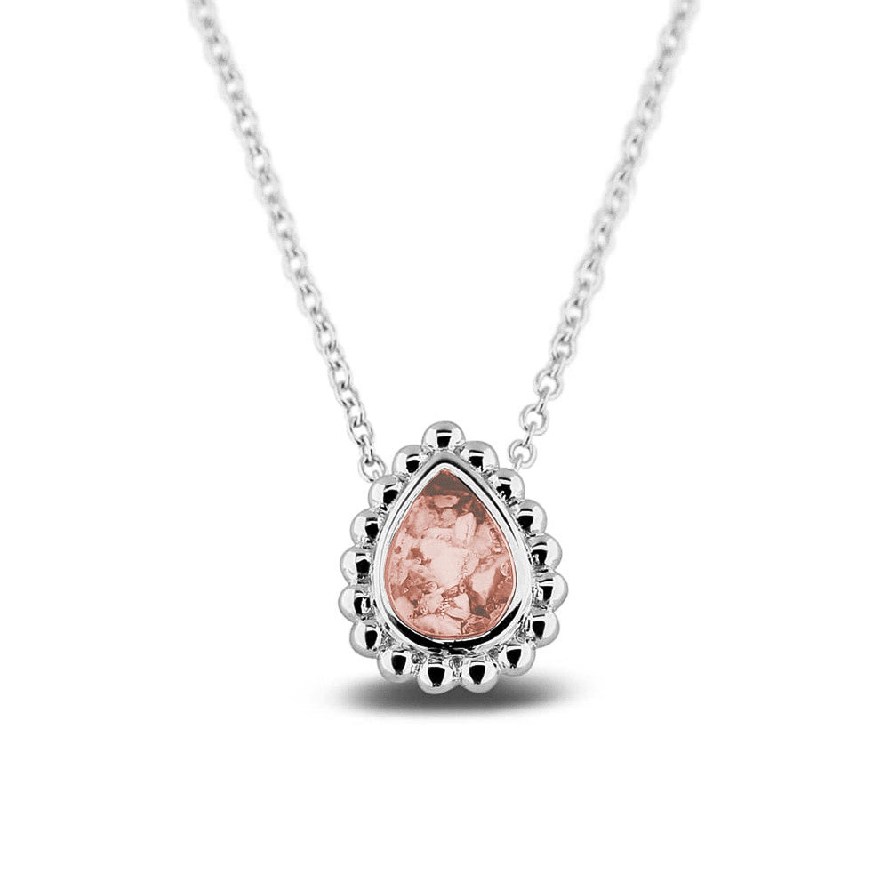 Tear Drop Silver Bubble Necklace — supplier photograph