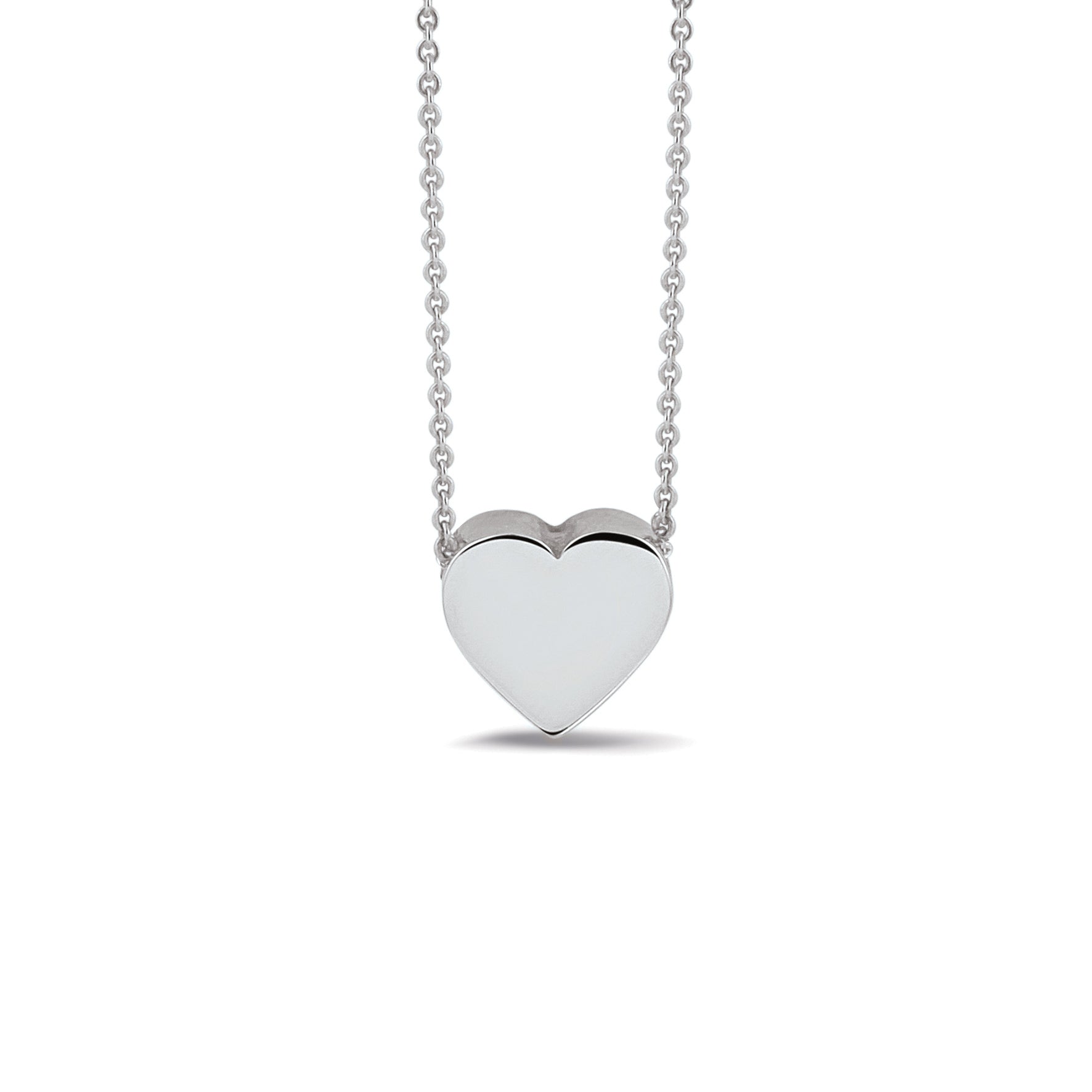 "Always in my Heart" Mini Heart Pendant with Chain — supplier photograph