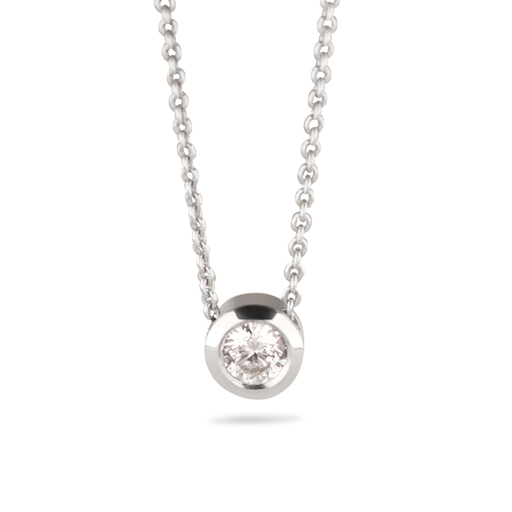 Mini Necklace with Zircon & Chain — supplier photograph