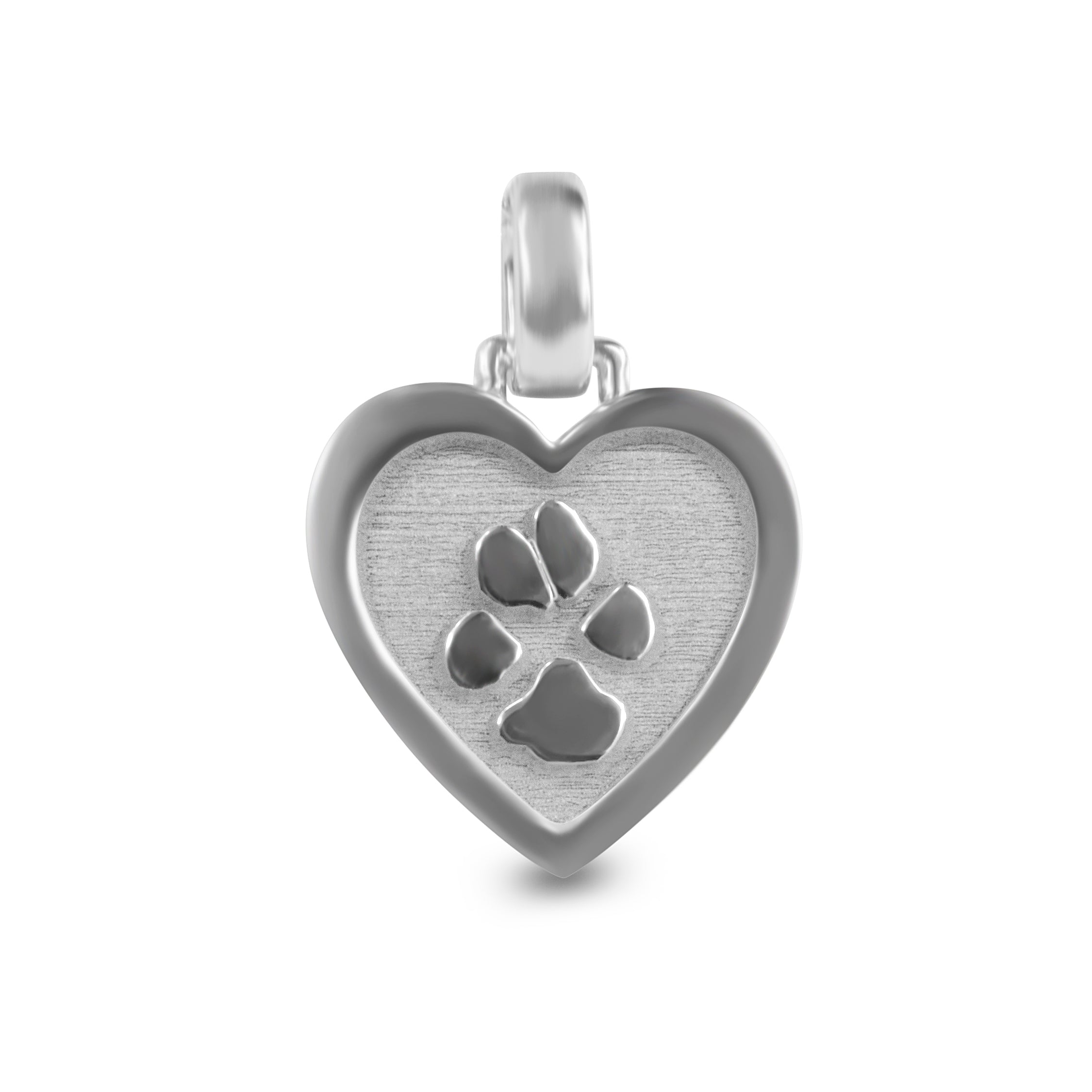 Paw Print Heart Pendant — supplier photograph
