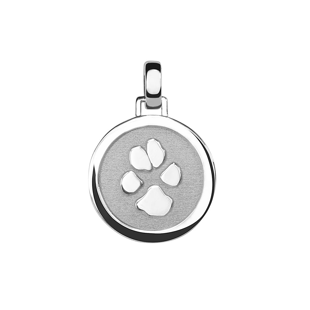 Paw Print Round Pendant — supplier photograph