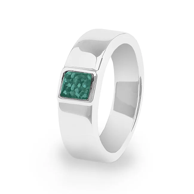 Unisex Strength Memorial Ashes Ring