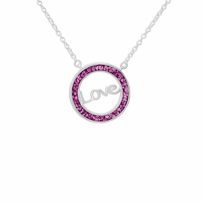 Ladies Love Memorial Ashes Necklace