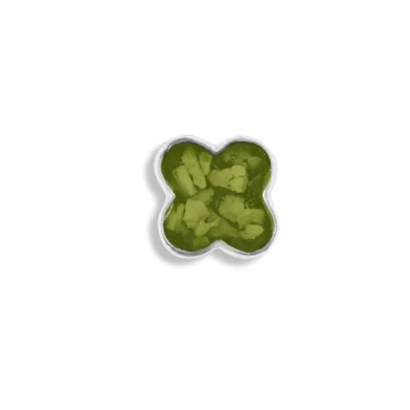 Large Clover Memorial Ashes Element for Glass Locket