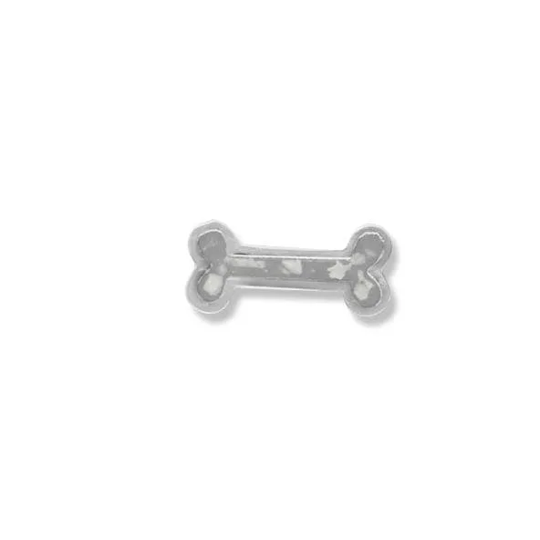 Small Dog Bone Memorial Ashes Element for Glass Locket
