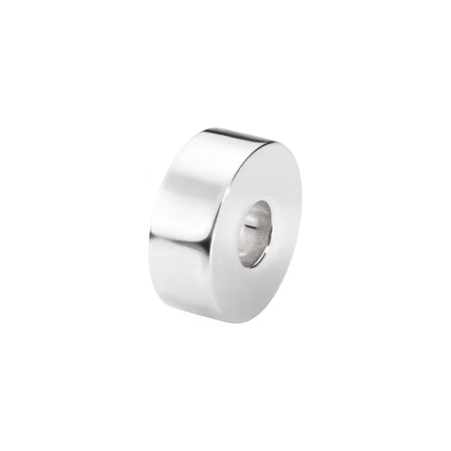  Self-fill Round Plain Memorial Ashes Charm Bead