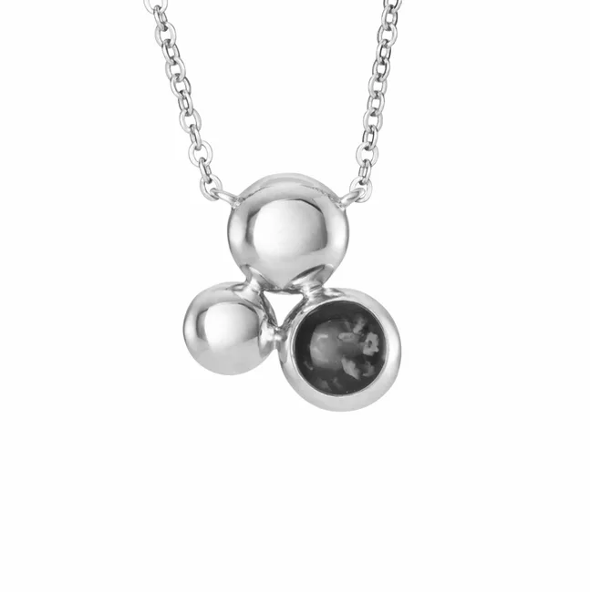 Ladies Rondure Array Memorial Ashes Necklace