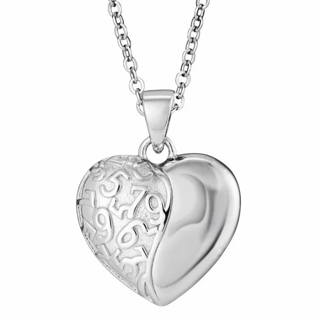 Self-fill Heart Swirl Memorial Ashes Pendant