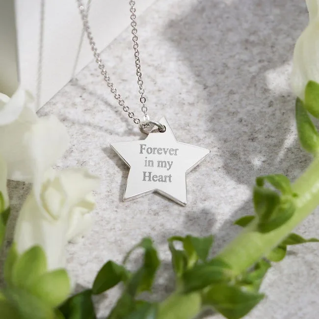 Engraved Star Standard Engraving Pendant