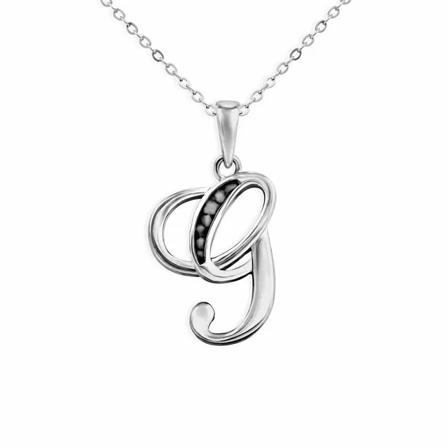 Alphabet Memorial Ashes Pendant - Letter G
