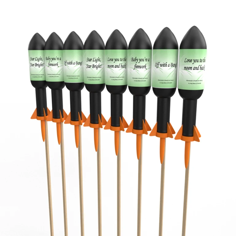 Ashes Rockets (8 Pack) by Heavenly Stars Fireworks