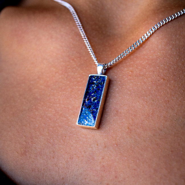 Ashes Necklace - Rectangle Pendant