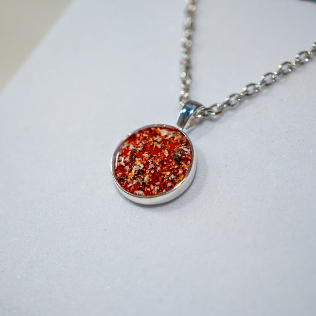 Ashes Necklace - Round Pendant