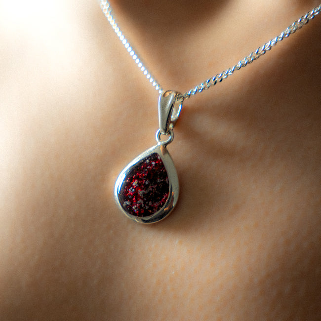 Ashes Necklace - Tear Drop Pendant