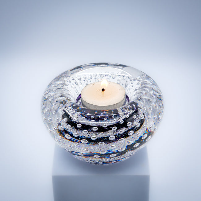 Ashes Keepsake - Bubbled Candle Holder