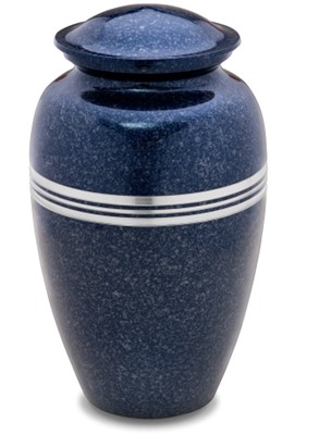 Classic Standard Adult Urn Speckled Indigo & Brushed Pewter
