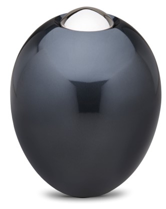 Adore Standard Adult Urn Midnight & Polished Silver