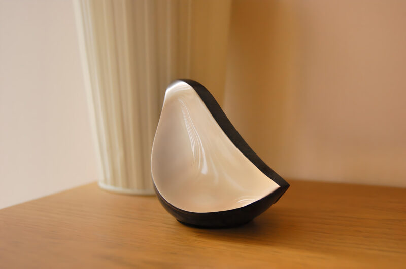 LoveBird Standard Adult Urn Midnight & Brushed Pewter