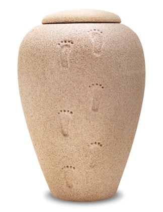 ShiftingSand Footprints Standard Adult Urn Eco Sand
