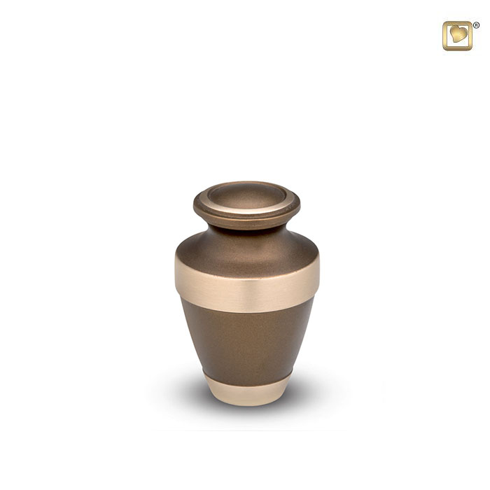 Espana Keepsake Urn Bronze & Brushed Gold
