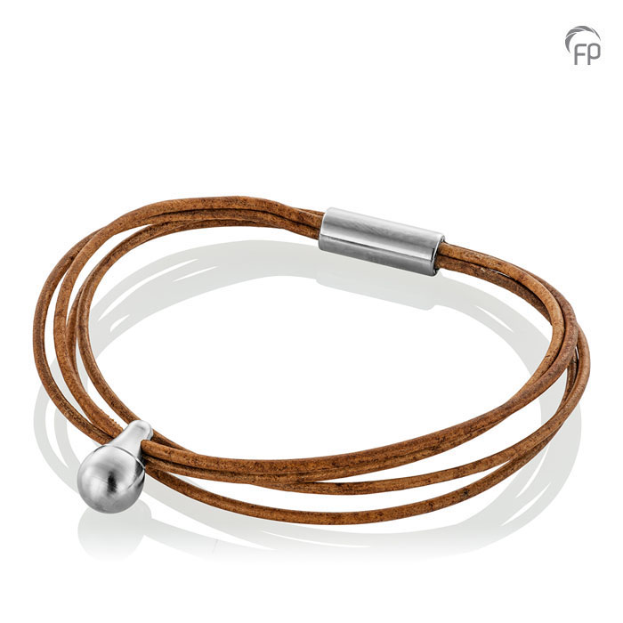 Memento Bracelet (L) Cord Brushed Ashes Bead Jeans