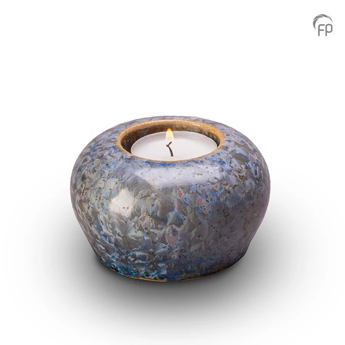 Ceramic candle holder crystal lacquer
