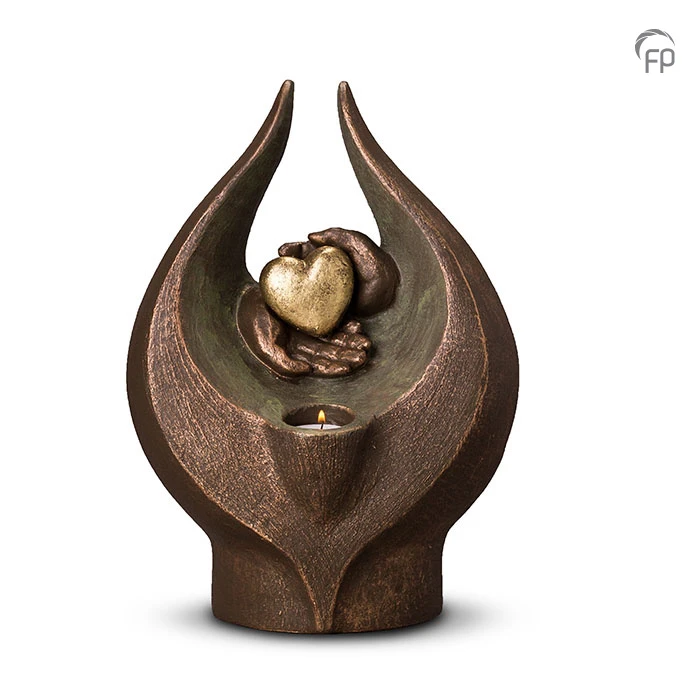 Ceramic urn bronze