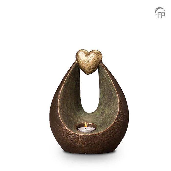 Ceramic urn bronze