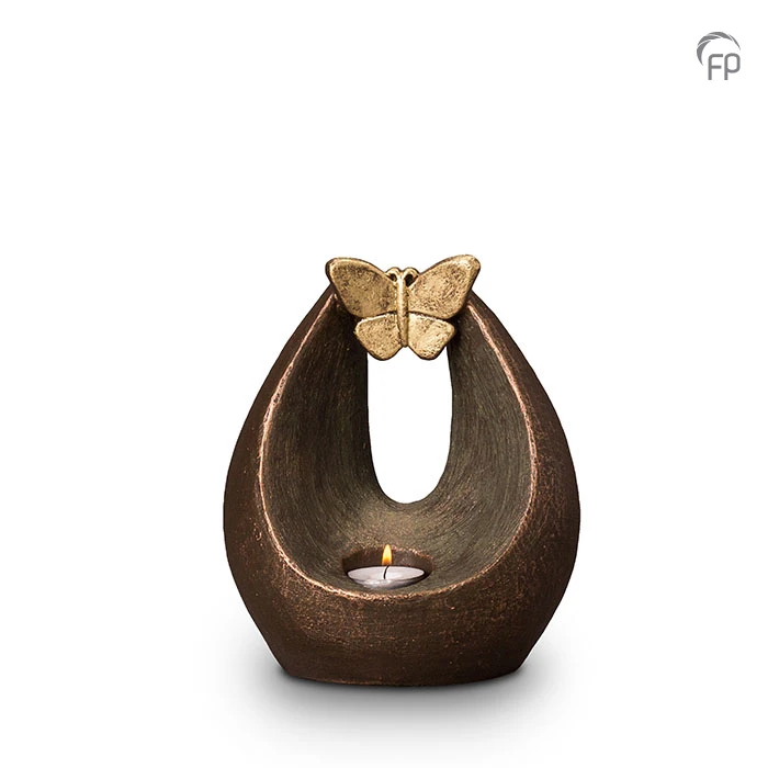 Ceramic urn bronze