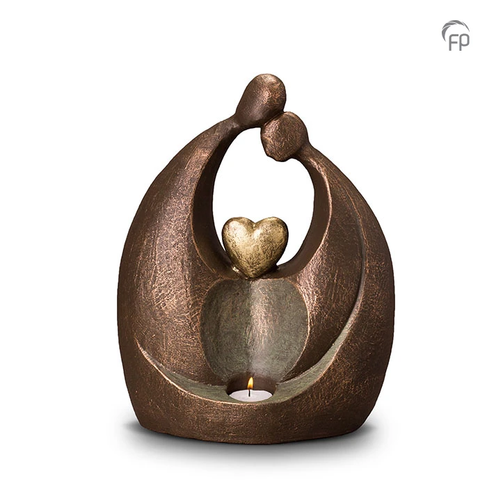 Ceramic urn bronze