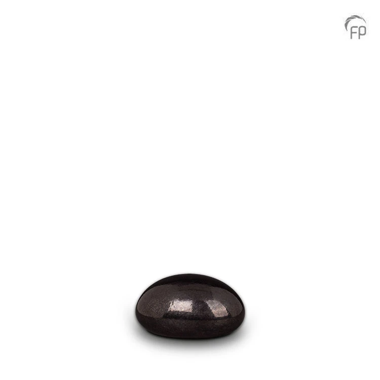 Crystal small urn Lava stone