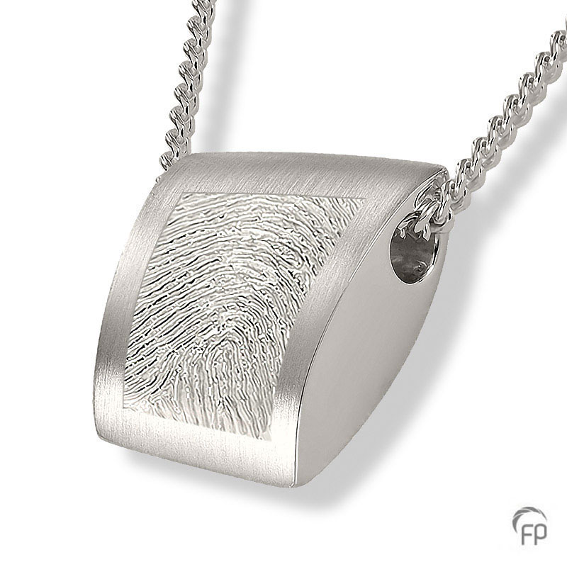 Atlantis ash pendant with fingerprint