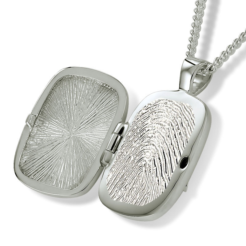 Atlantis ash pendant with fingerprint
