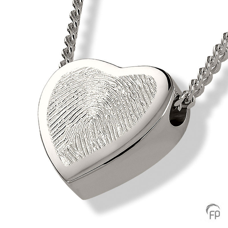 Atlantis ash pendant with fingerprint