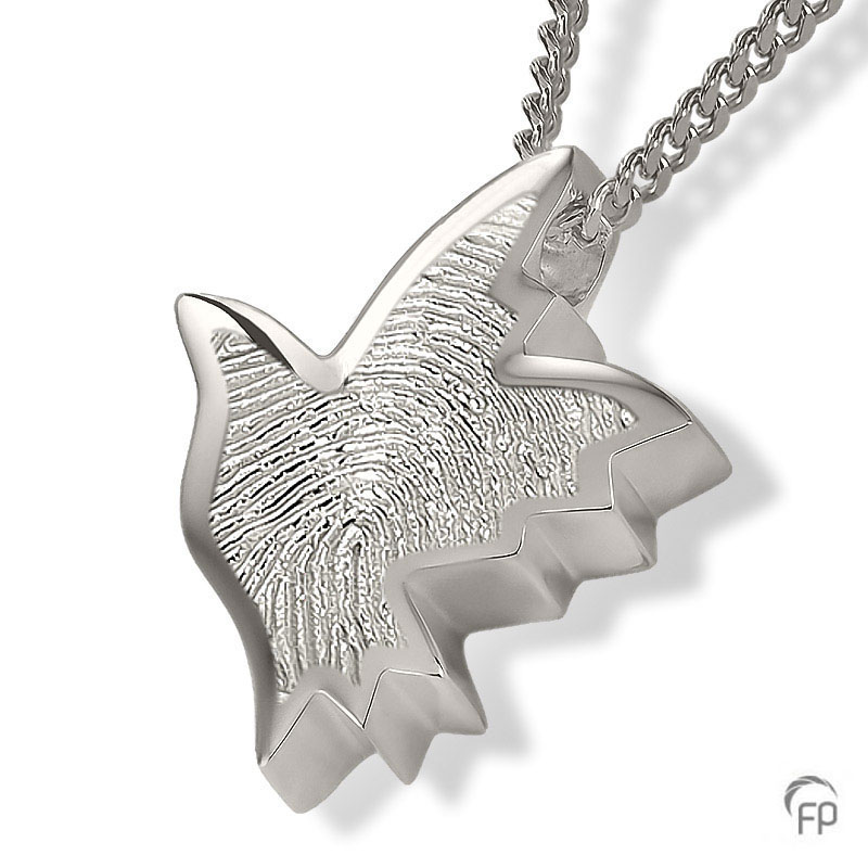 Atlantis ash pendant with fingerprint