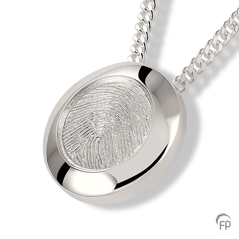 Atlantis ash pendant with fingerprint