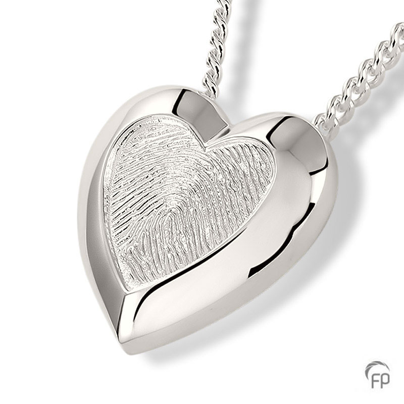 Atlantis ash pendant with fingerprint