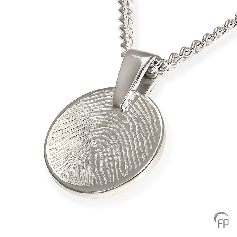 Atlantis pendant with fingerprint