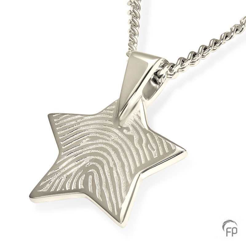 Atlantis pendant with fingerprint