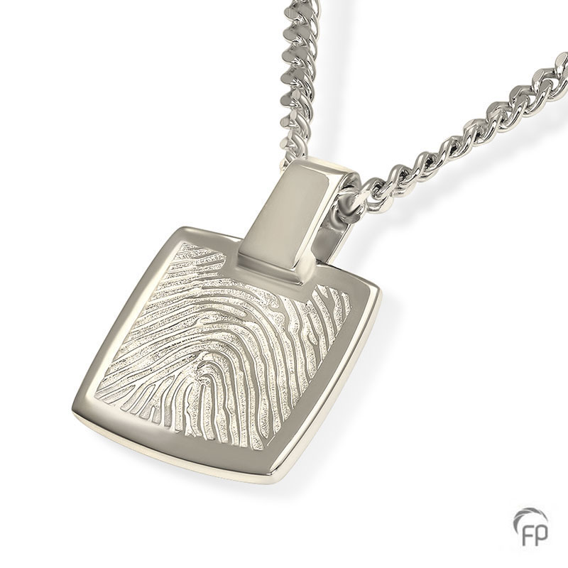 Atlantis pendant with fingerprint