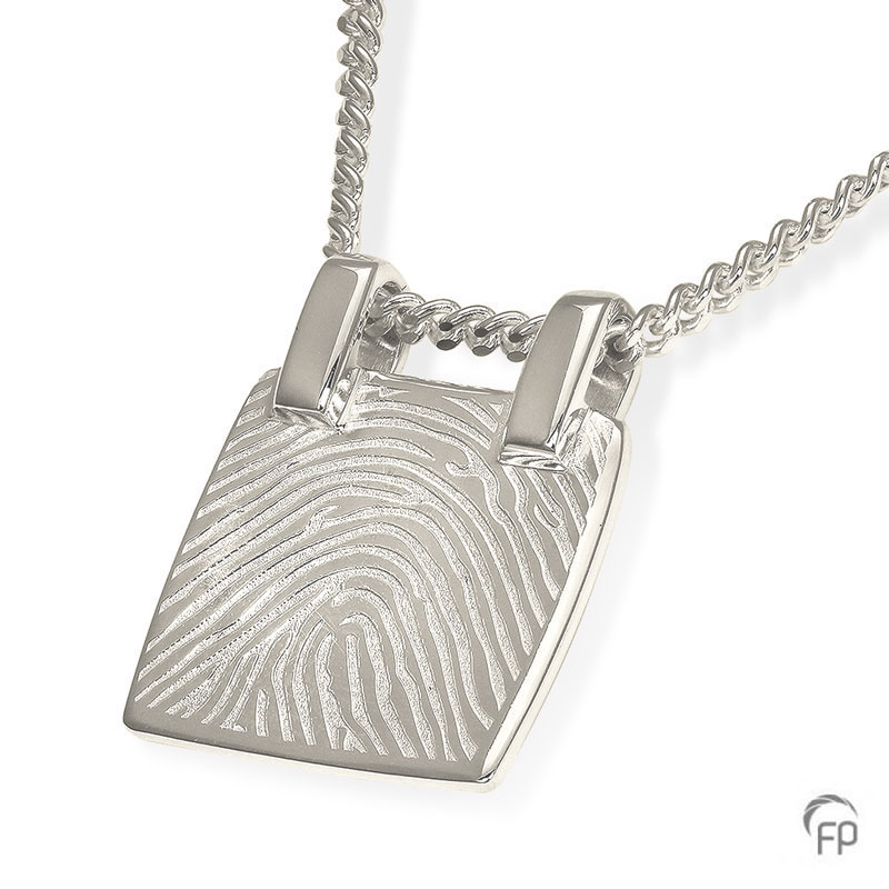 Atlantis pendant with fingerprint