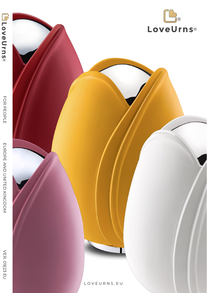LoveUrns For People brochure, Europe and United Kingdom