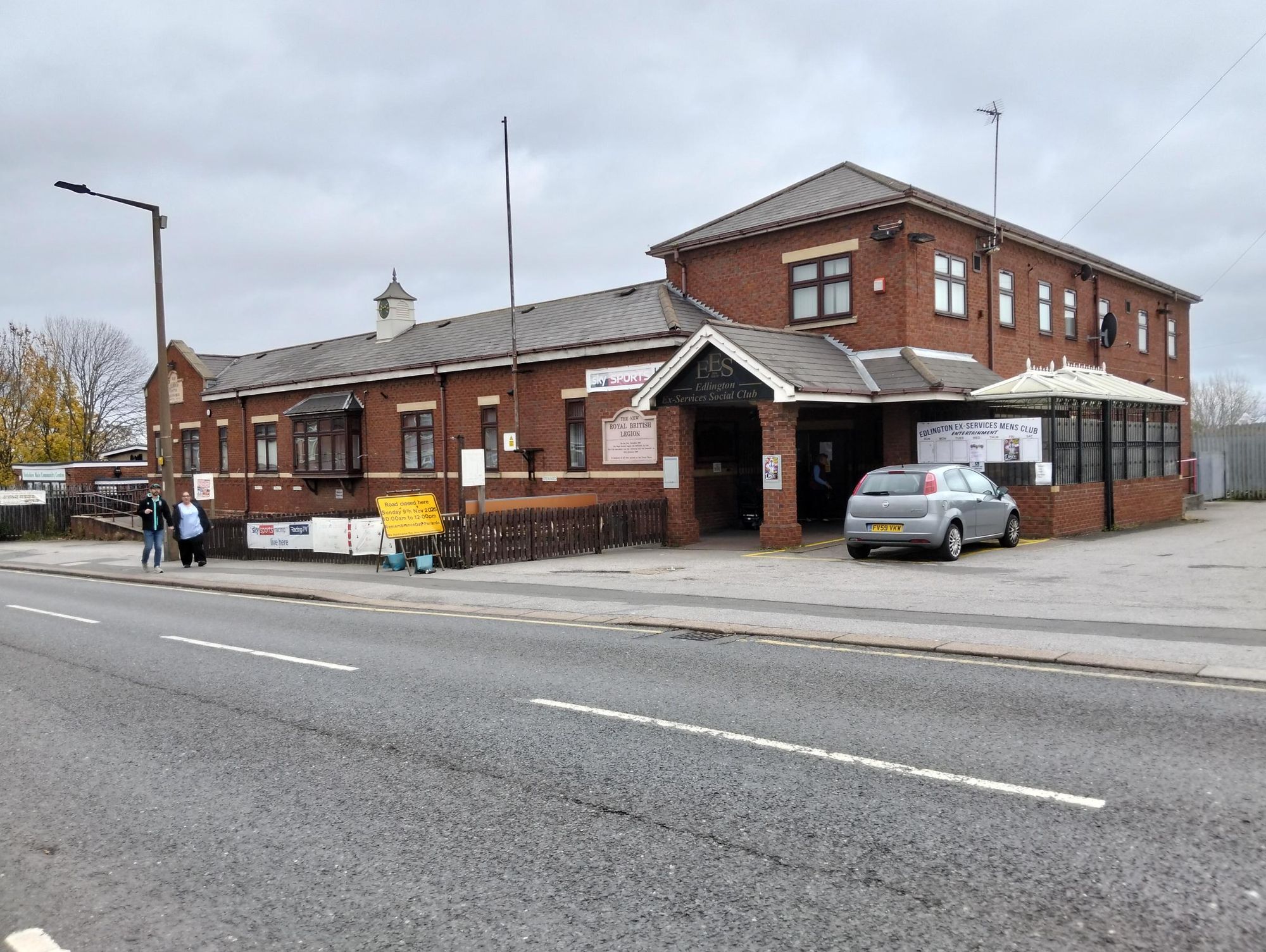 New Edlington Ex-Services Club venue exterior