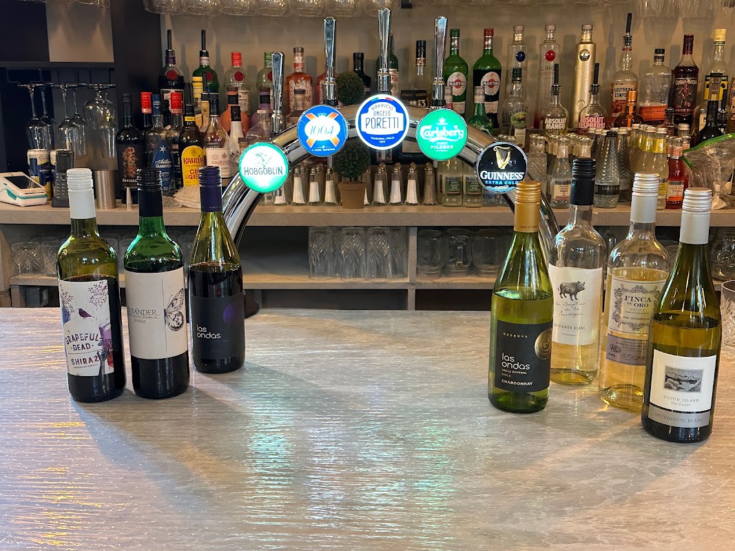 The bar at The Old School Bistro & Tearooms